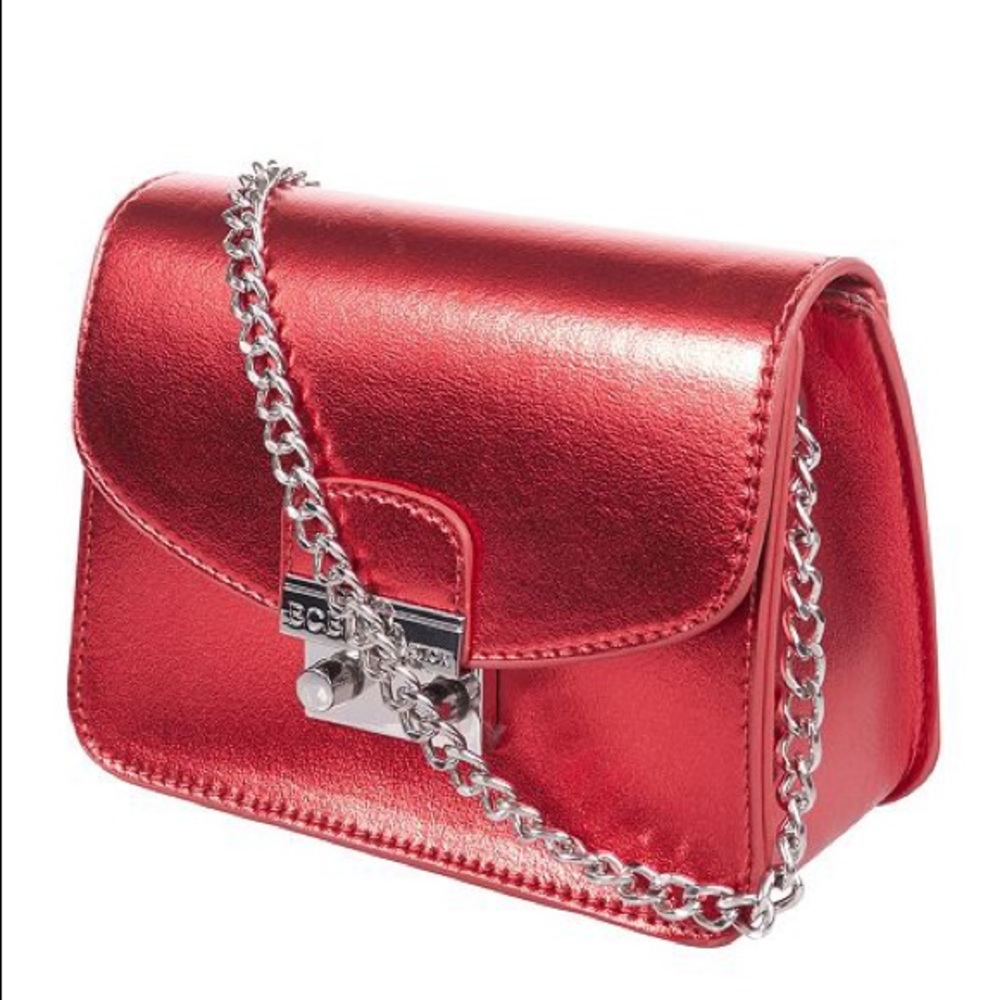 HP⭐️NWT BCBGeneration Metallic Red Milly Crossbody